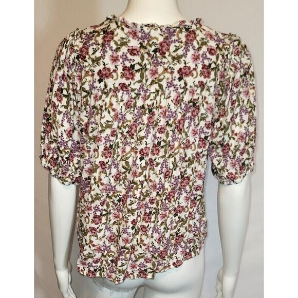 2 Knox Rose Floral Print Blouses - Size S - Picture 13 of 16